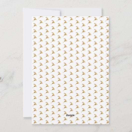 Cartes Pour Fêtes Annuelles Festive Notre premier Noël Gold 2 Photos Fêtes (Dos)