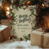 Cartes Pour Fêtes Annuelles Festive Pinecone et Noël saint