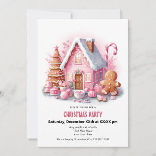 Cartes Pour Fêtes Annuelles Festive Pingerbread Maison Noël