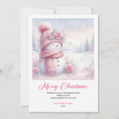 Cartes Pour Fêtes Annuelles Festive Pinkmas Download Winter Scene Christmas (Devant)
