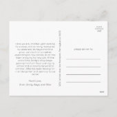 Cartes Pour Fêtes Annuelles Festive Rouge Script vertical 3 Photo Noël (Dos)