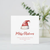 Cartes Pour Fêtes Annuelles Festive Santa Hat (Debout devant)