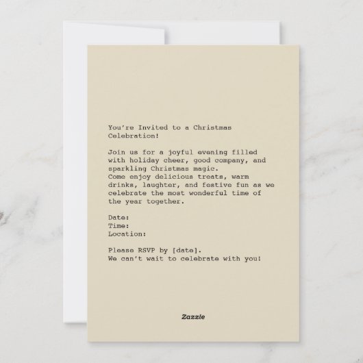 Cartes Pour Fêtes Annuelles Festive Santa Holiday Cheers (Dos)