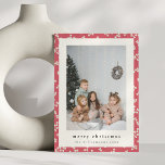 Cartes Pour Fêtes Annuelles Festive Simple Rouge Floral photo verticale Noël<br><div class="desc">Festif Simple Rouge Floral Photo personnalisée Noël Carte Vacances Verticale</div>