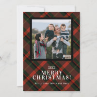 Festive Tartan Christmas Photo