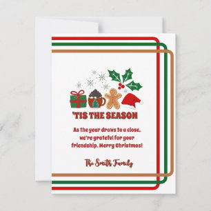 Cartes Pour Fêtes Annuelles Festive 'Tis The Season Christmas Card