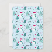 Cartes Pour Fêtes Annuelles Festive Trees and Heartwarming Holiday Message (Dos)