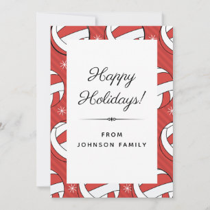Cartes Pour Fêtes Annuelles Festive Volleyball Motif Balls & Snowflakes Xmas