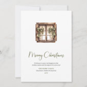 Cartes Pour Fêtes Annuelles Festive Watercolor Editable Christmas Greeting (Devant)