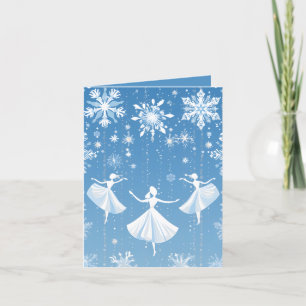 Cartes Pour Fêtes Annuelles Festive Winter Ballet ajouter un message