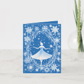 Cartes Pour Fêtes Annuelles Festive Winter Ballet ajouter un message (Devant)