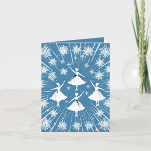 Cartes Pour Fêtes Annuelles Festive Winter Ballet ajouter un message