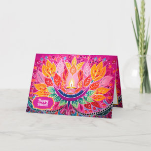 Cartes Pour Fêtes Annuelles Festivités illuminées : Une fête de Diwali