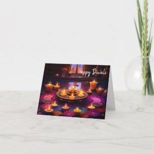 Cartes Pour Fêtes Annuelles Festivités radieuses : Une fête de Diwali