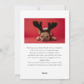 Cartes Pour Fêtes Annuelles Fetching Christmas Cheer Dog Photo White (Dos)