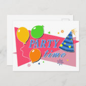 Cartes Pour Fêtes Annuelles Fête (Devant / Derrière)