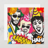 Cartes Pour Fêtes Annuelles Fête (Devant / Derrière)