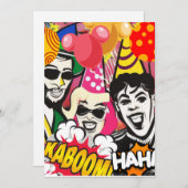 Cartes Pour Fêtes Annuelles Fête (Devant / Derrière)