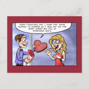 Cartes Pour Fêtes Annuelles Fête Allergique de la Saint-Valentin