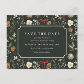 Cartes Pour Fêtes Annuelles Fête botanique d'hiver Noël Enregistrer la date (Devant)