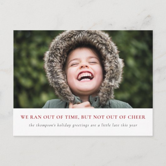 Cartes Pour Fêtes Annuelles Fête Célébrée, Salutations Tardives Cette Année (Devant)