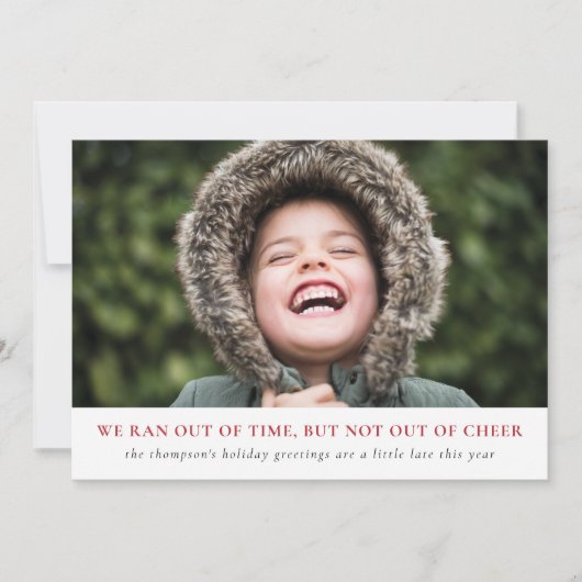 Cartes Pour Fêtes Annuelles Fête Célébrée, Salutations Tardives Cette Année (Devant)