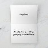 CARTES POUR FÊTES ANNUELLES FÊTE CHRÉTIENNE DE MANNEQUIN GALS (Intérieur)