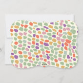 Cartes Pour Fêtes Annuelles fête colorée acclamations (Dos)