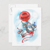 Cartes Pour Fêtes Annuelles Fête d’anniversaire heureuse de Mic, Mac et Moe (Devant / Derrière)