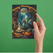 Cartes Pour Fêtes Annuelles Fête d'Action de Grâce Enchantée