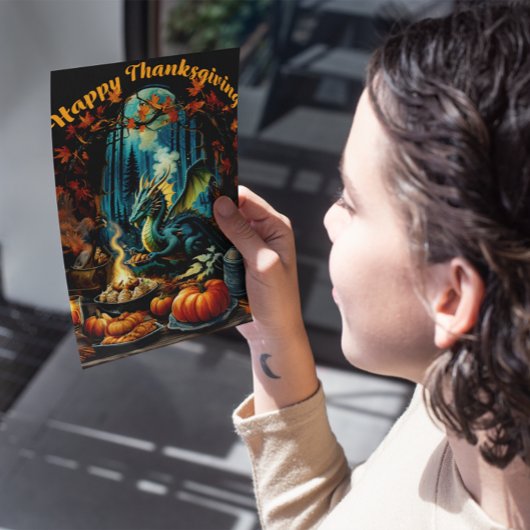 Cartes Pour Fêtes Annuelles Fête d'Action de Grâce Enchantée