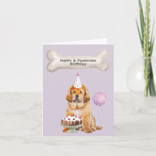 Cartes Pour Fêtes Annuelles Fête d'anniversaire géniale et heureuse du chien M