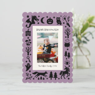 Cartes Pour Fêtes Annuelles Fête de costumes d'Halloween appelant tous les mon