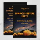 Cartes Pour Fêtes Annuelles Fête de découpage de citrouille halloween Citrouil (Devant / Derrière)