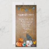 CARTES POUR FÊTES ANNUELLES FÊTE DE HALLOWEEN DANS LA COUR (Devant)