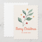 Cartes Pour Fêtes Annuelles Fête de l'étoile (Devant / Derrière)