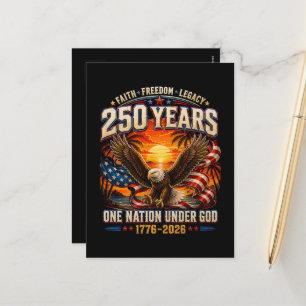 Cartes Pour Fêtes Annuelles Fête de l'indépendance américaine 1776 2026 250e 4