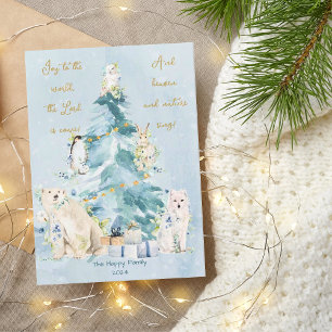 Cartes Pour Fêtes Annuelles Fête de neige de la forêt