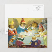 Cartes Pour Fêtes Annuelles Fête de Noël au Pays des Animaux (Devant / Derrière)