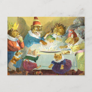 Cartes Pour Fêtes Annuelles Fête de Noël au pays des animaux