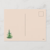 Cartes Pour Fêtes Annuelles Fête de Noël de l'Aquarelle Minimale (Dos)