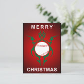 Cartes Pour Fêtes Annuelles fête de noël du baseball tribal (Debout devant)