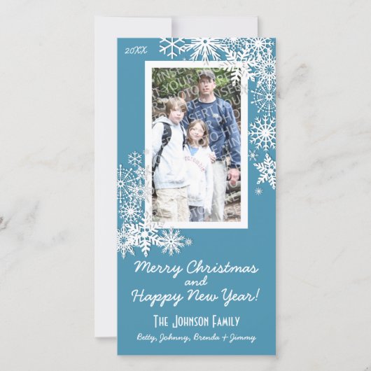 Cartes Pour Fêtes Annuelles Fête de Noël Feu de neige (Devant)