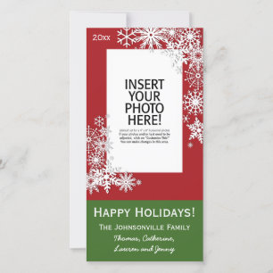 Cartes Pour Fêtes Annuelles Fête de Noël - Flèche-neige rouge