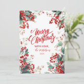 Cartes Pour Fêtes Annuelles Fête de Noël Folive d'hiver (Debout devant)