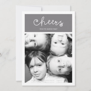 Cartes Pour Fêtes Annuelles Fête de Noël moderne Famille Appartement Photo de 