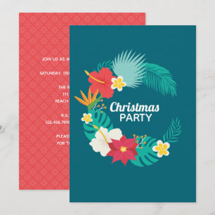 Cartes Pour Fêtes Annuelles Fête de Noël sur le thème hawaïen