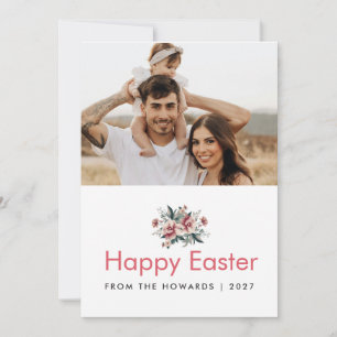 Cartes Pour Fêtes Annuelles Fête de Pâques Fleur de printemps à l'aquarelle él