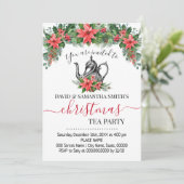 Cartes Pour Fêtes Annuelles Fête de thé de Noël Tea Party (Debout devant)