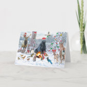 Cartes Pour Fêtes Annuelles Fête des Critères de Noël (Devant)